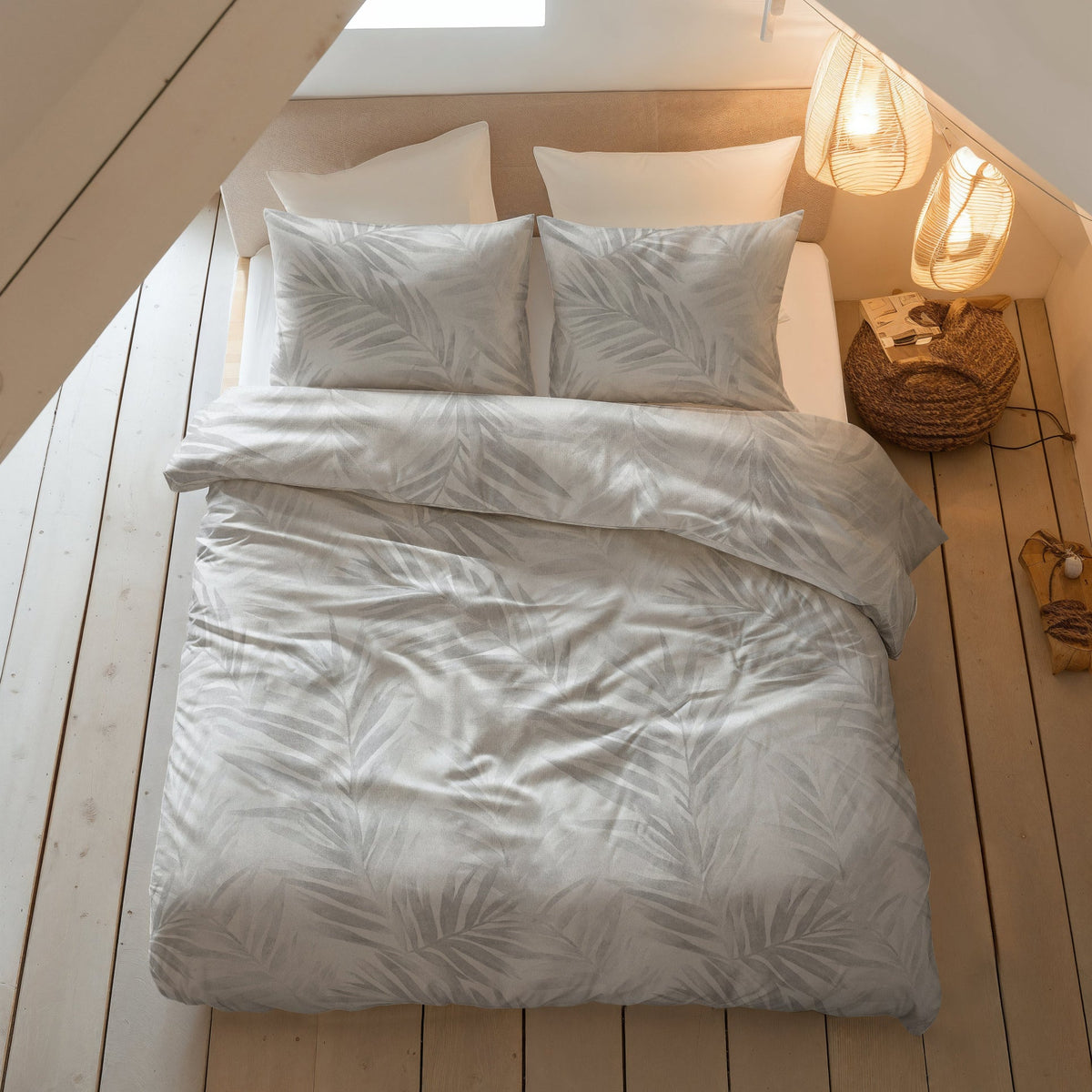 Sleeptime Dekbedovertrek Flanel Venza Grijs