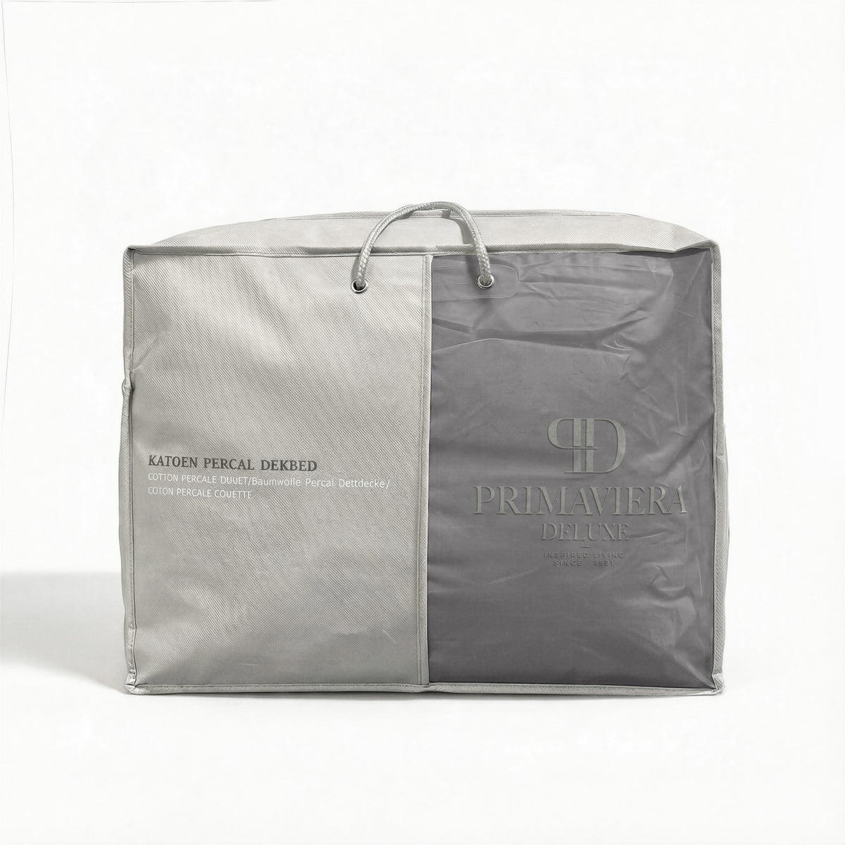 Primaviera Deluxe lazy dekbed percale antraciet