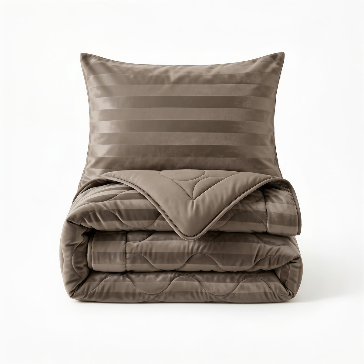 Sleeptime lazy dekbed Hotel Velvet Taupe