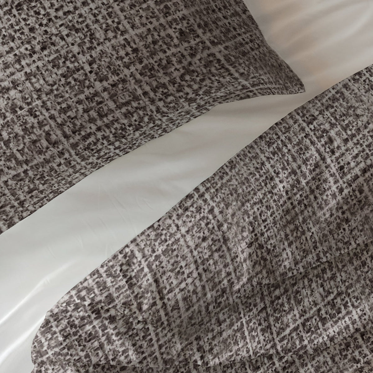 Sleeptime Dekbedovertrek Katoen Vintage Bruin/Taupe