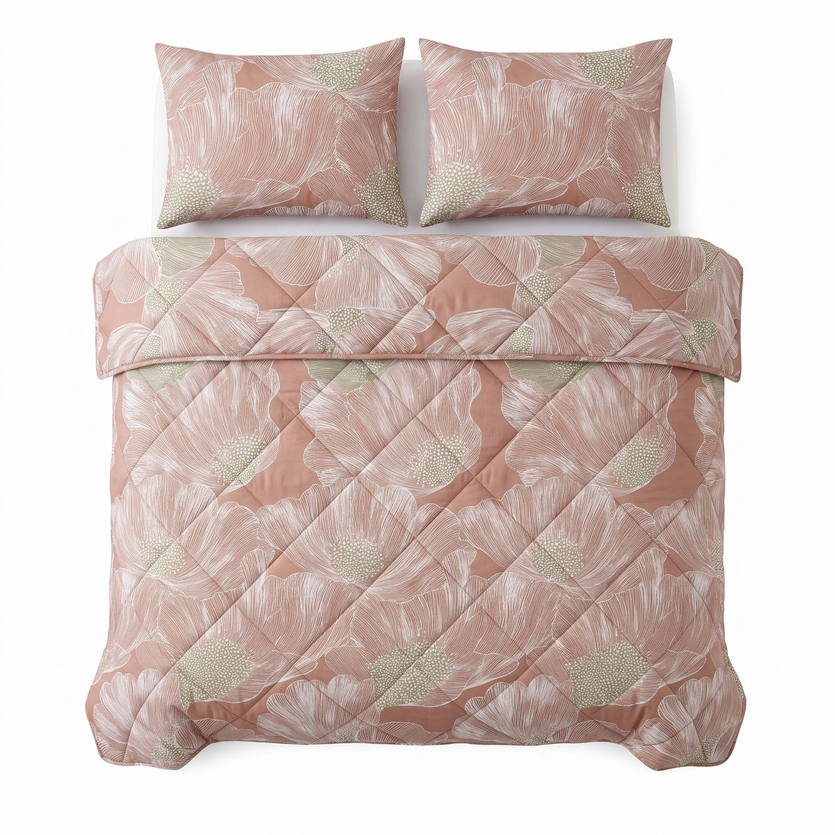 Dreamhouse lazy dekbed Veer Terracotta