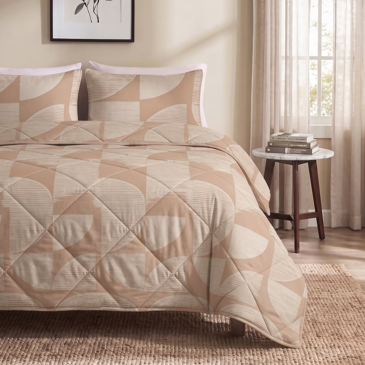 Dreamhouse lazy dekbed Modern Geo Zand