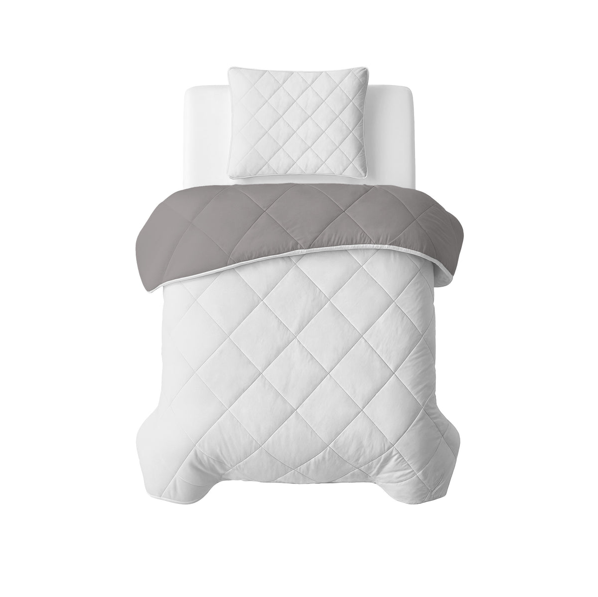 Sleeptime lazy dekbed Uni Beige - Taupe/Grijs