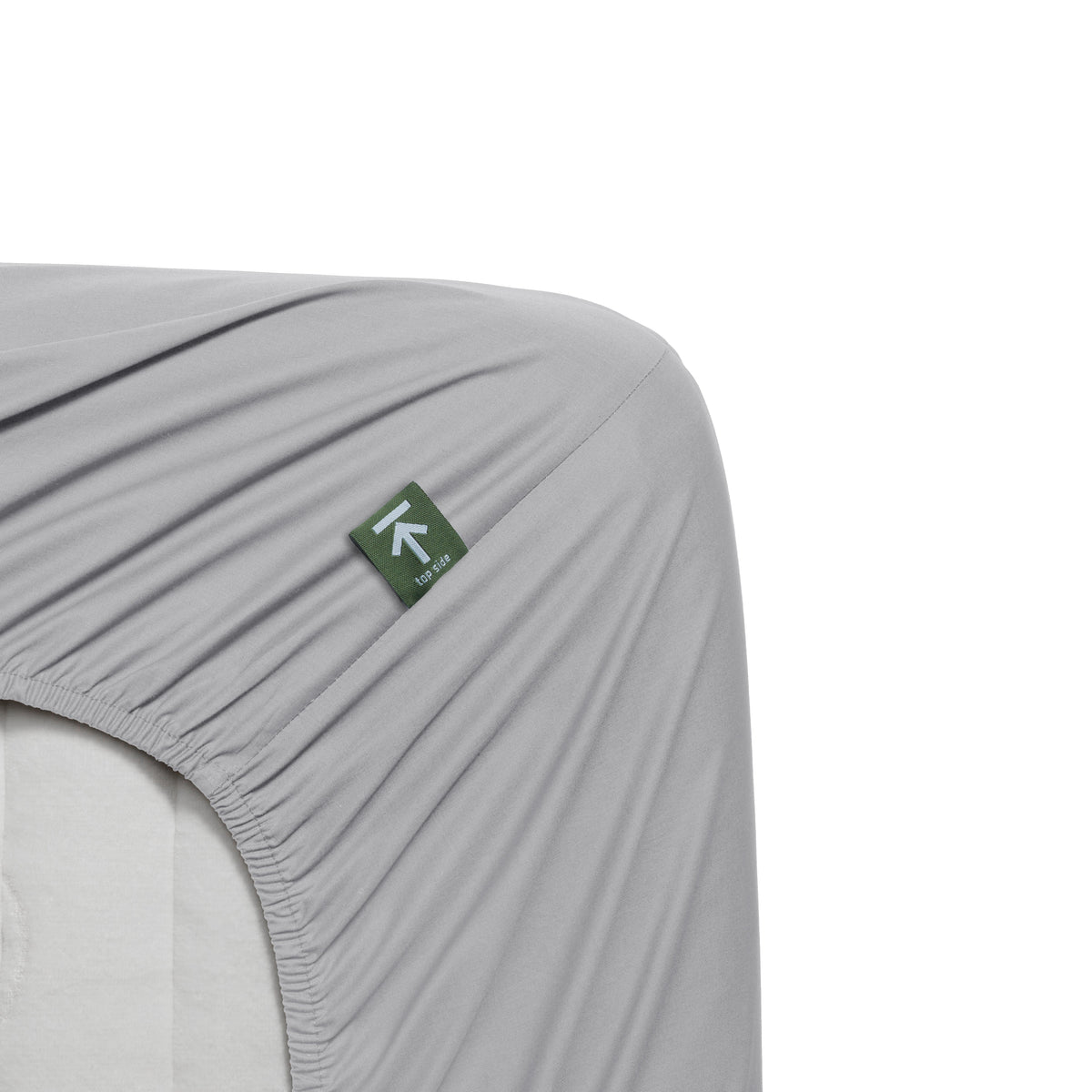 Beddinghouse topper hoeslaken katoen percale Lichtgrijs #maat_180 x 220 cm