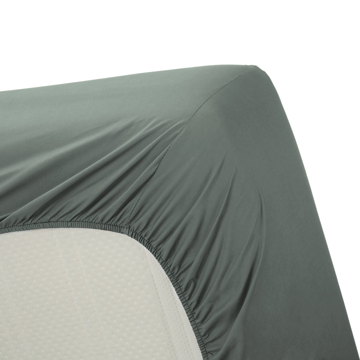 Ambiante Splittopper hoeslaken katoen groen