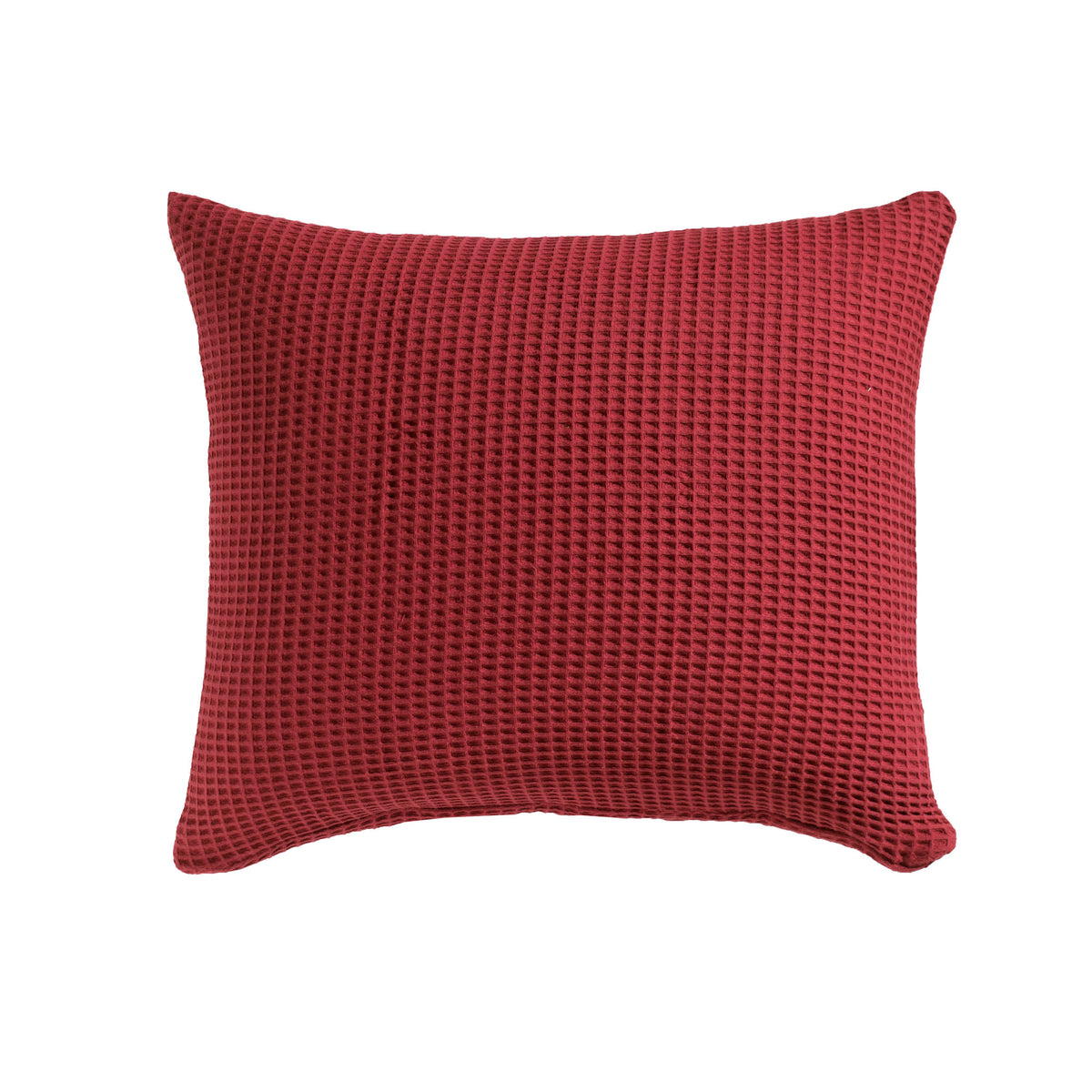 Heckettlane kussensloop Wafel Spicy Red katoen