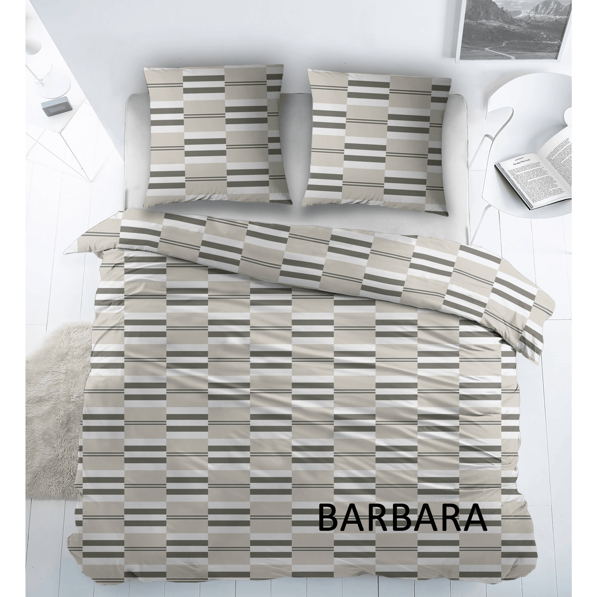 Sleepnight dekbedovertrek katoen Barbara Grey