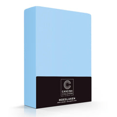 Cascina Colorini Hoeslaken Hoek 45cm Percale - Bleu