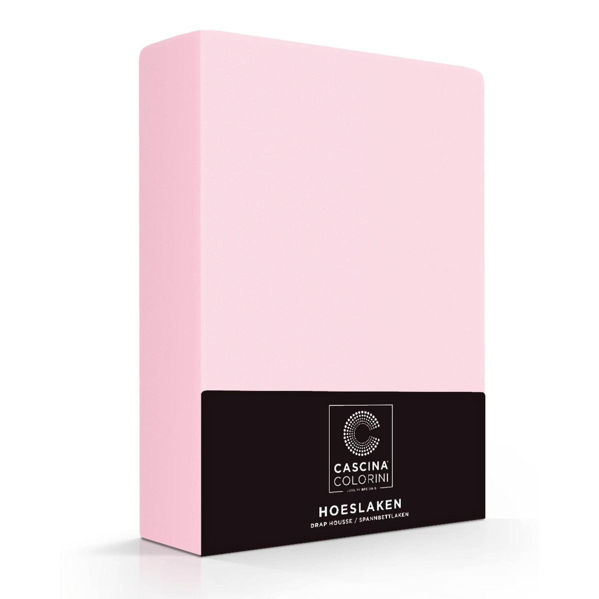 Cascina Colorini hoeslaken hoek 45cm percale, Rose
