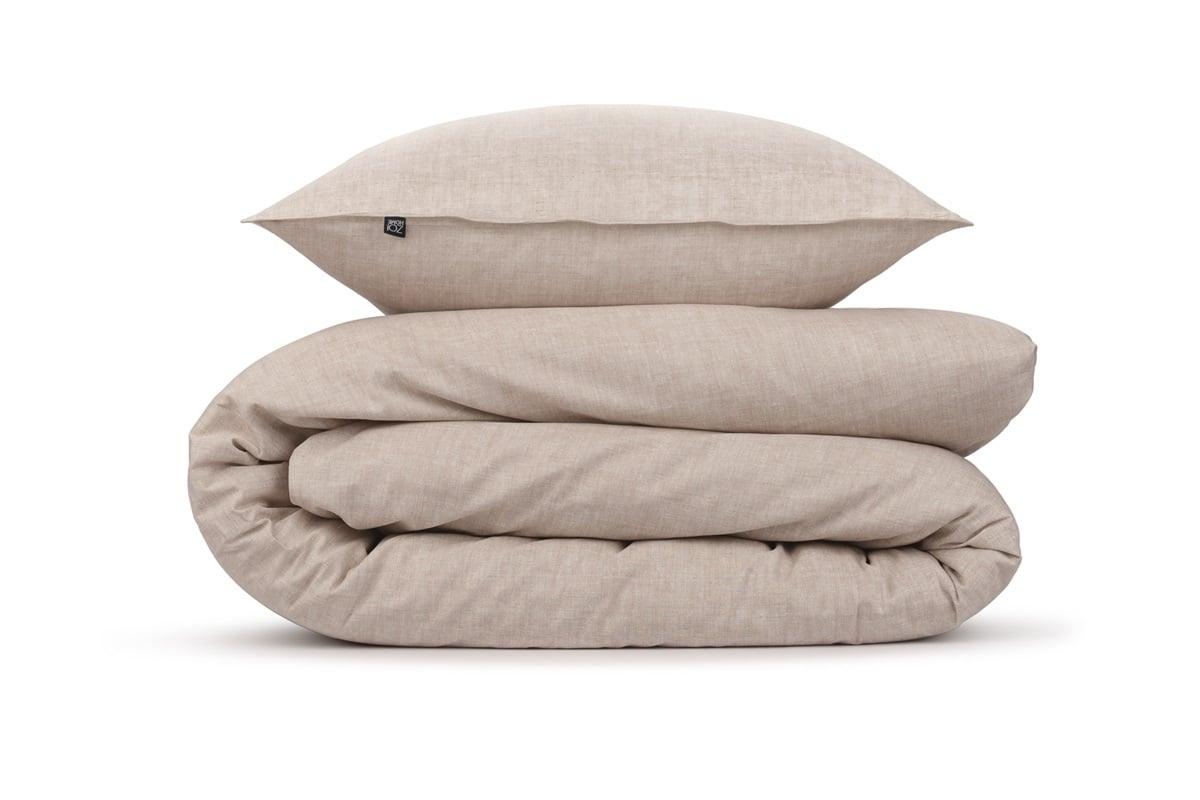 Zo Home dekbedovertrek Lino Sandy beige katoen
