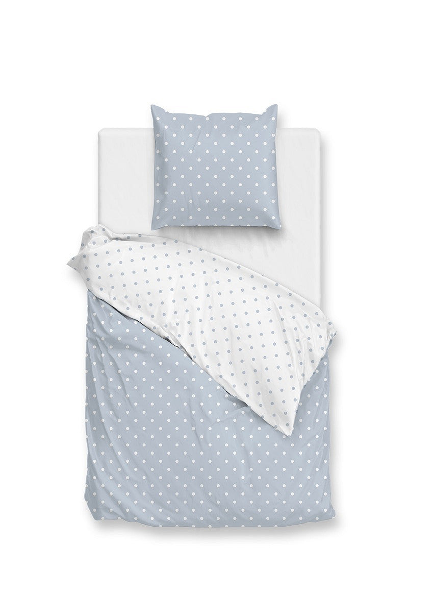 Zo Home dekbedovertrek katoen Punta di Cotone Powder Blue