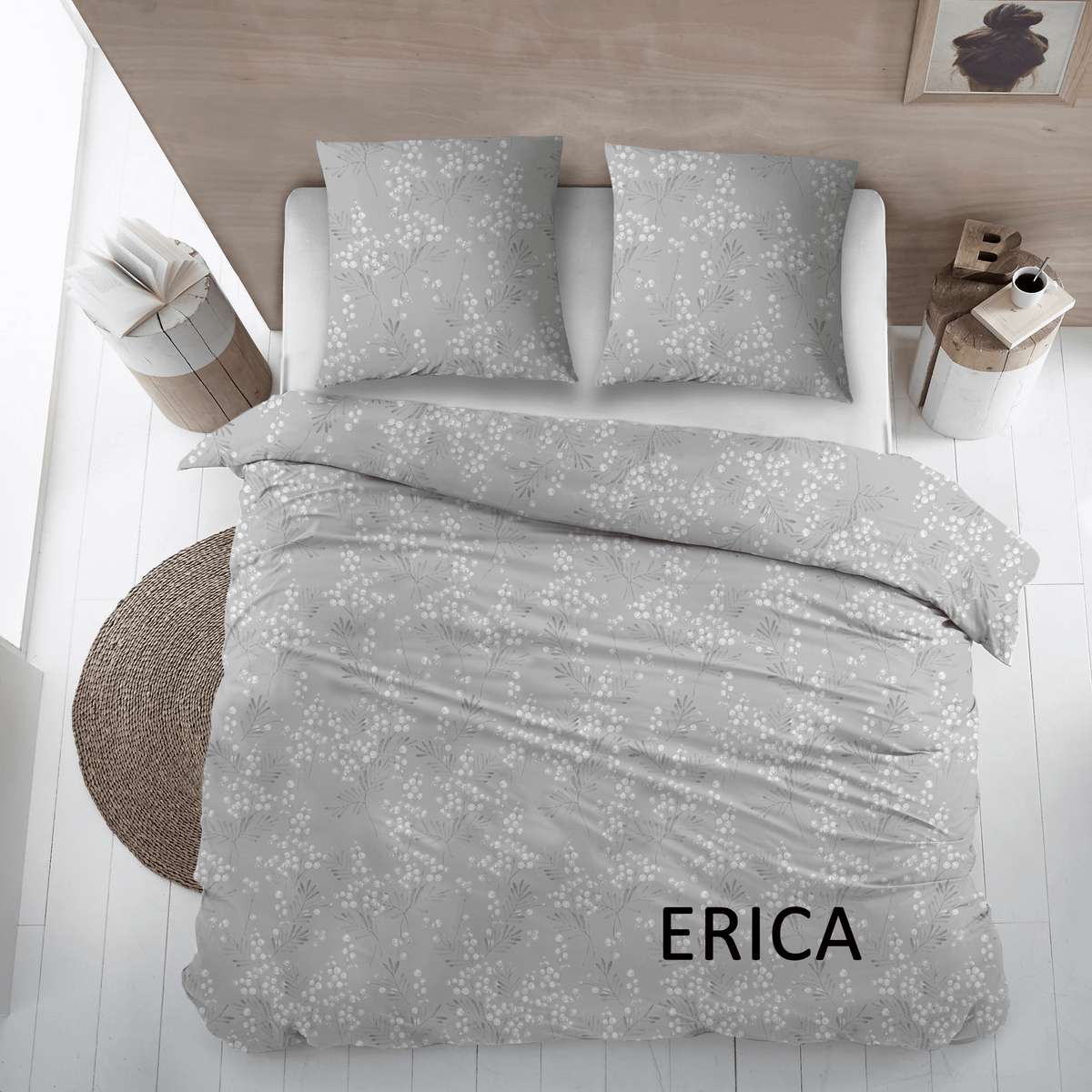 Sleepnight Lakenset flanel Erica grijs