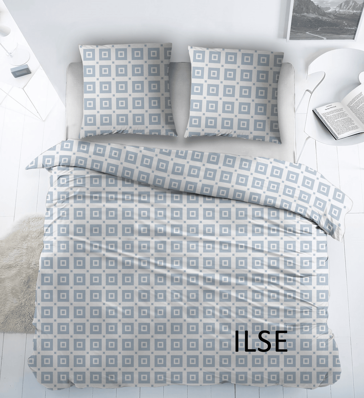 Sleepnight Lakenset flanel Ilse blauw
