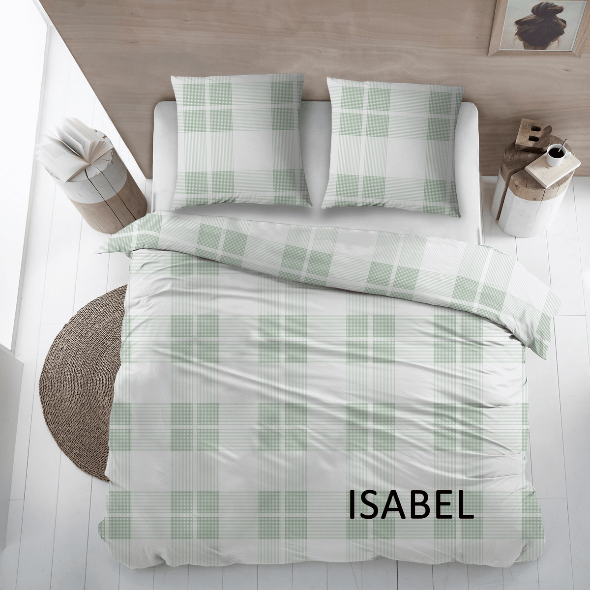 Sleepnight Lakenset flanel Isabel groen