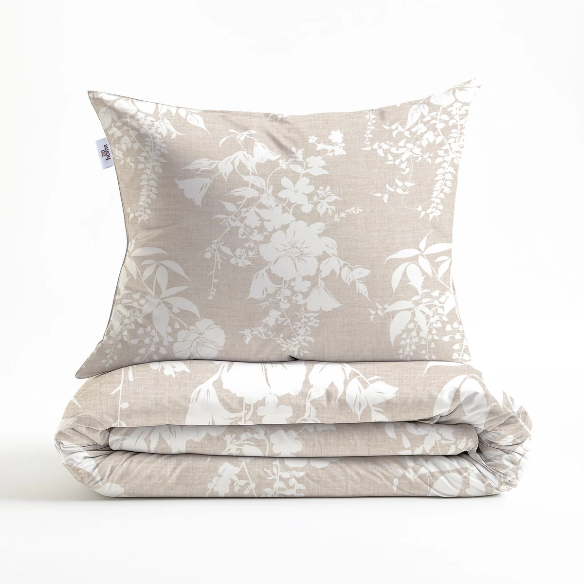 Zo Home dekbedovertrek katoen Ibisco di Lino Sandy beige