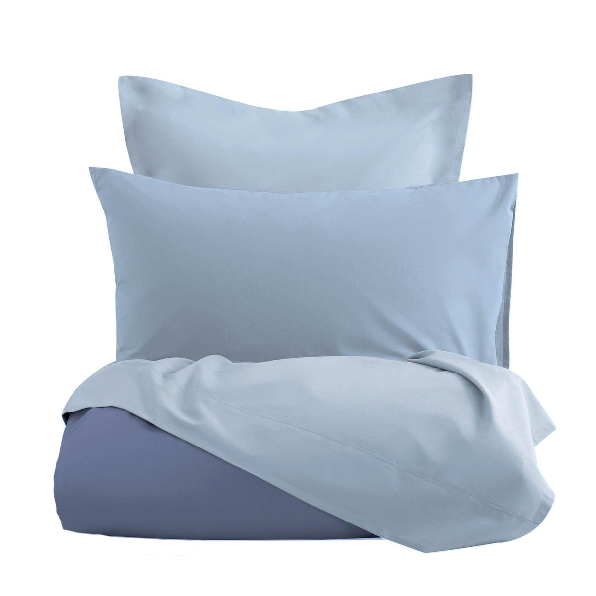 Romanette dekbedovertrek flanel Comtesse Jeans bleu