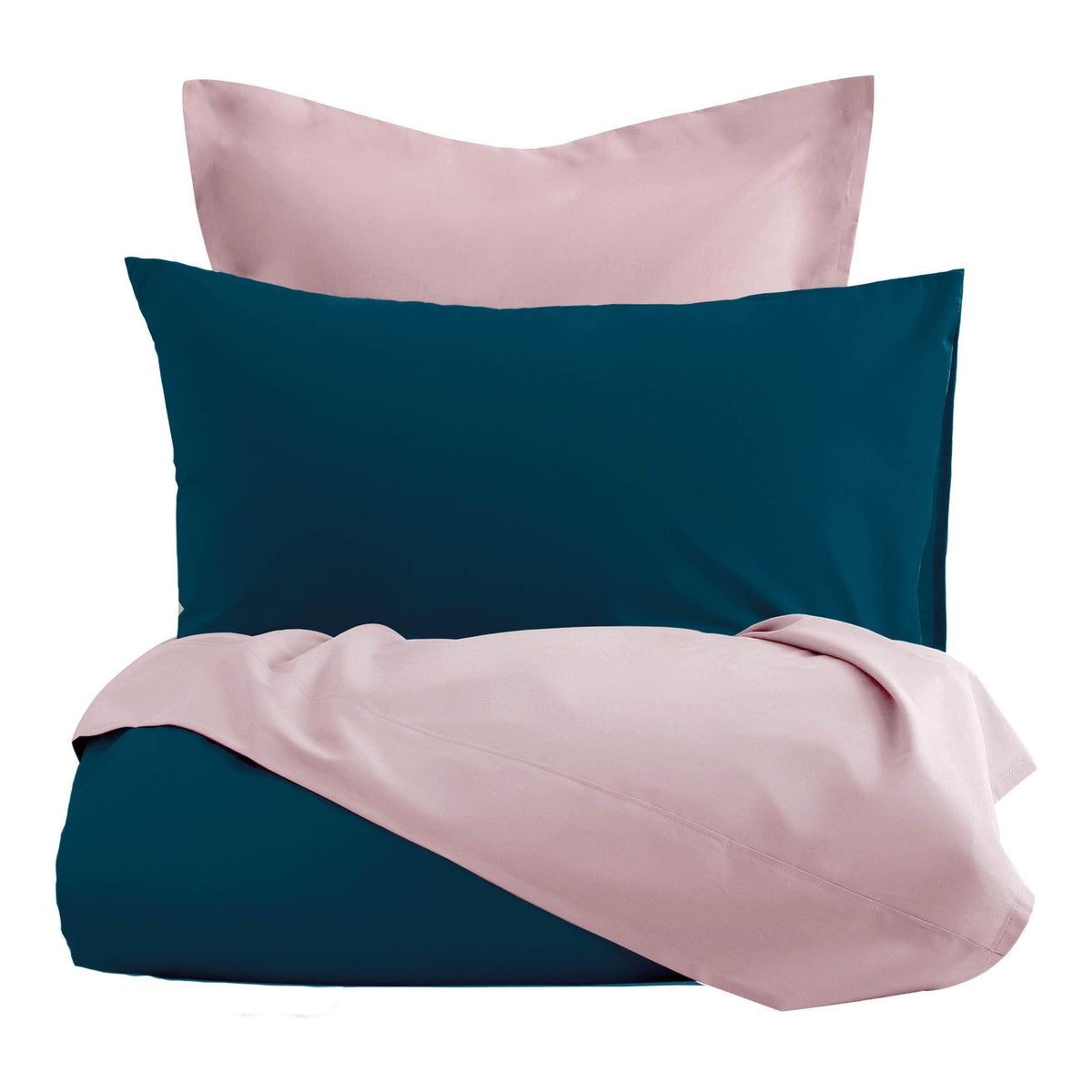 Romanette dekbedovertrek flanel Comtesse Teal Rose