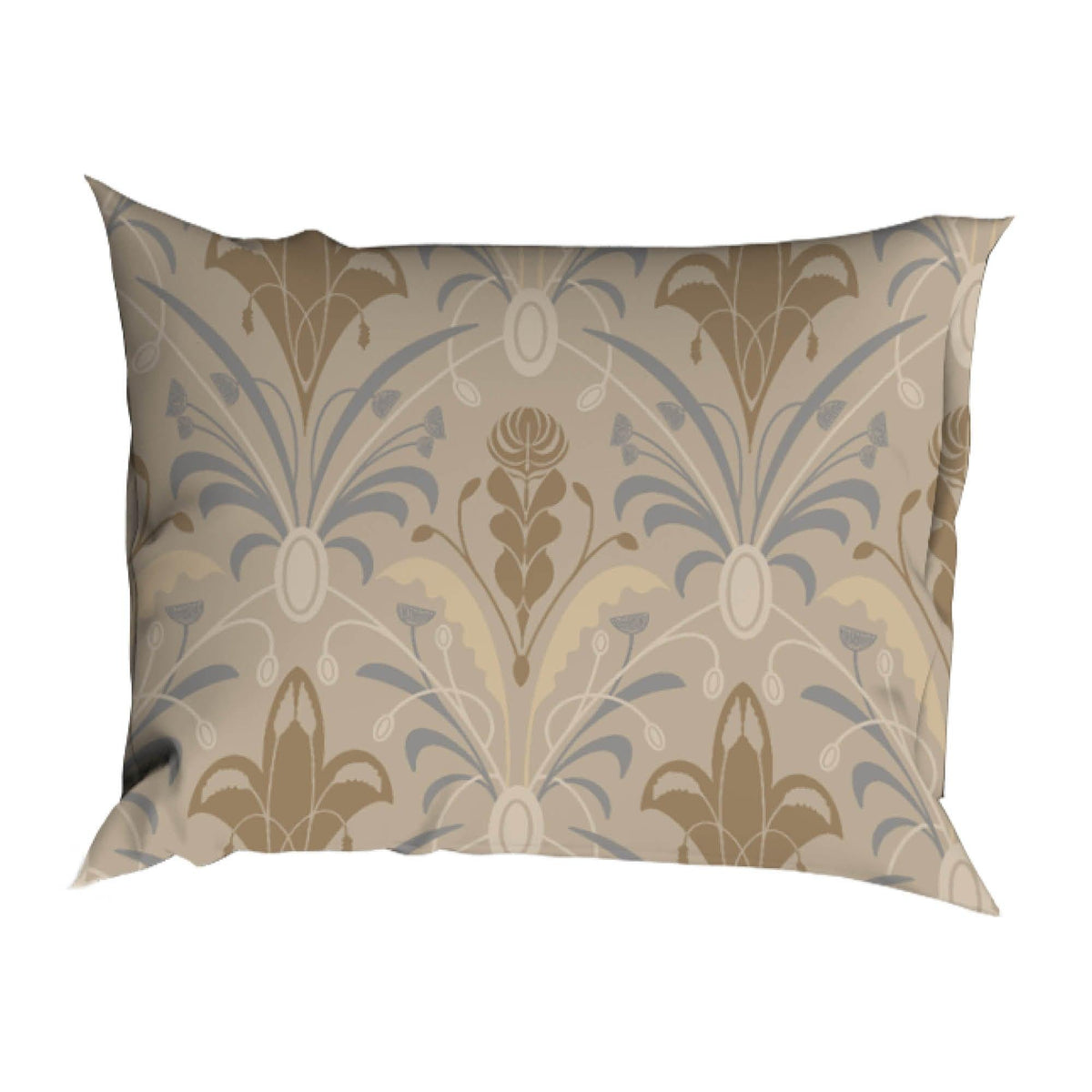 Satin d'Or dekbedovertrek Belgravria beige grijs satijn