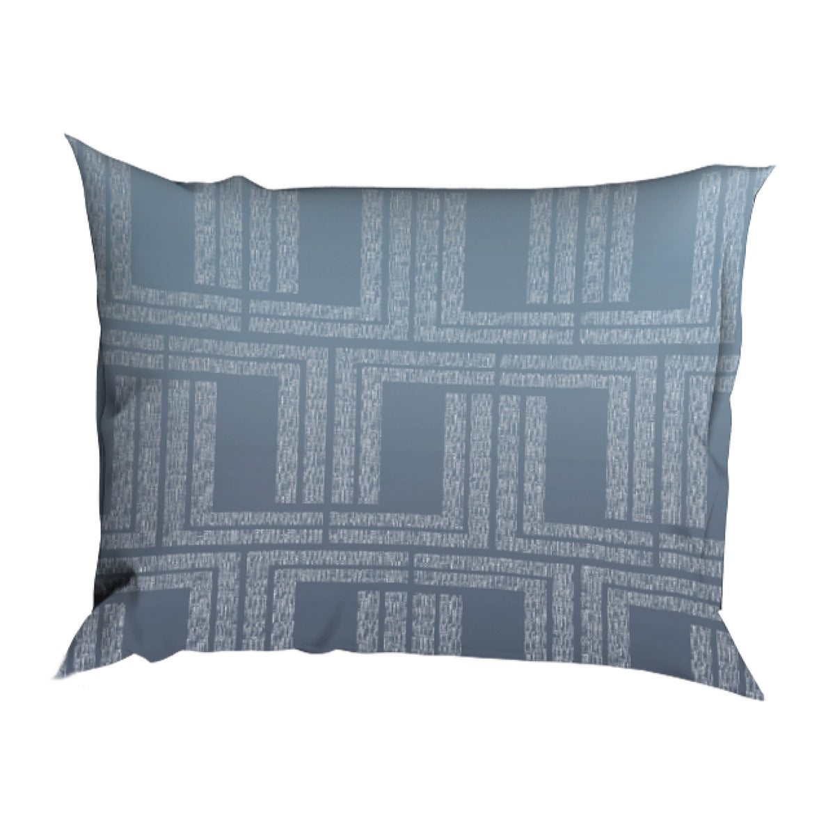 Satin d'Or dekbedovertrek satijn Albenga blauw / beige