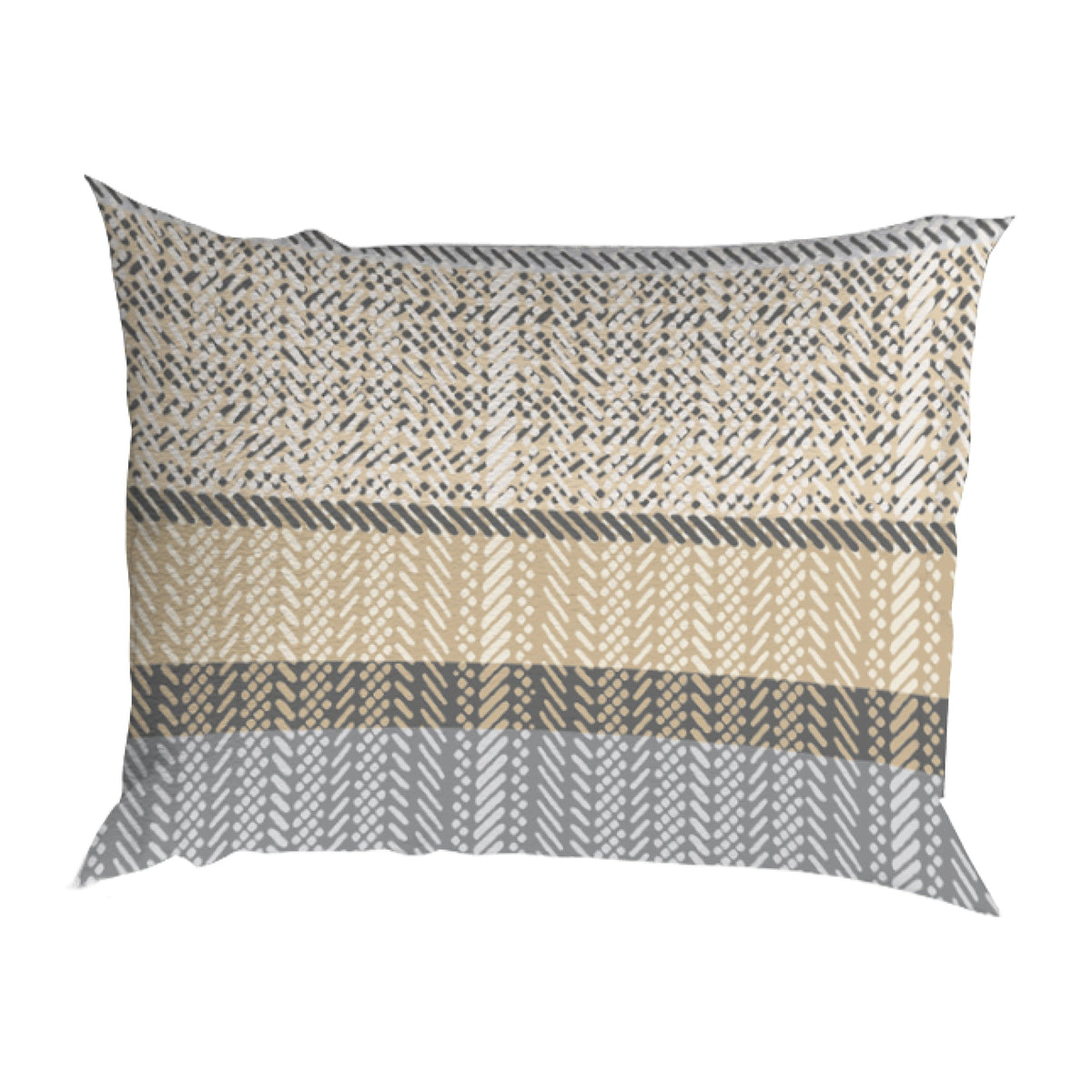 Romanette dekbedovertrek flanel Cortina Beige/Grijs