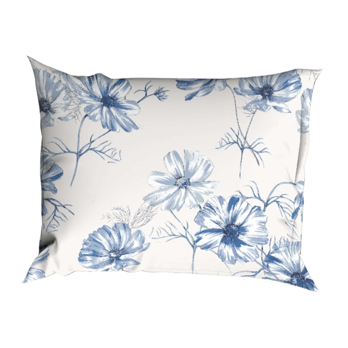 Romanette dekbedovertrek katoen Filippa, blauw