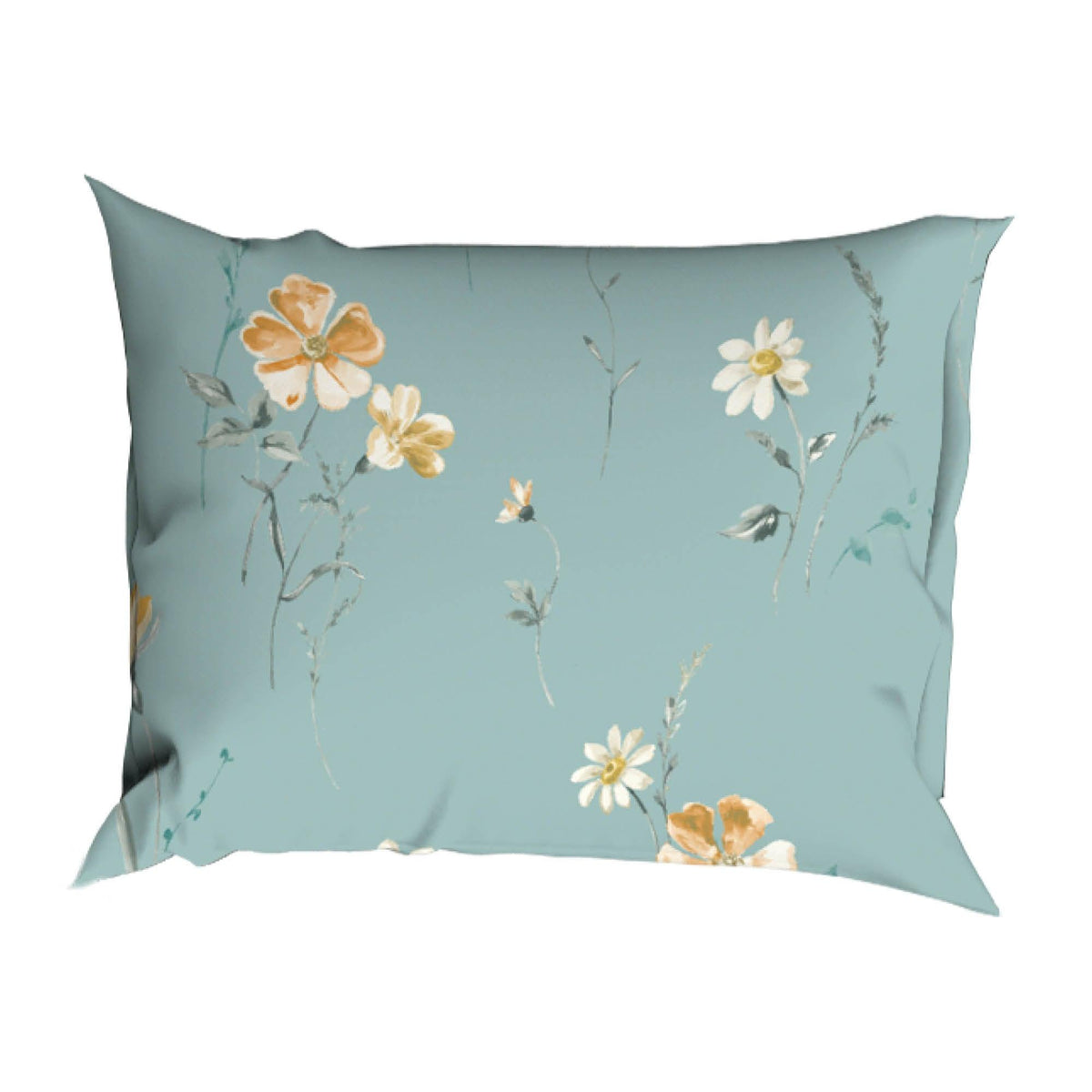 Satin d'Or dekbedovertrek Zabina aqua satijn