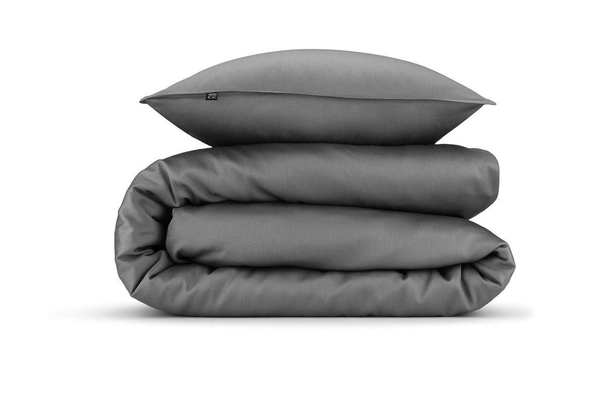 Zo Home dekbedovertrek satijn Satinado Classic Anthracite