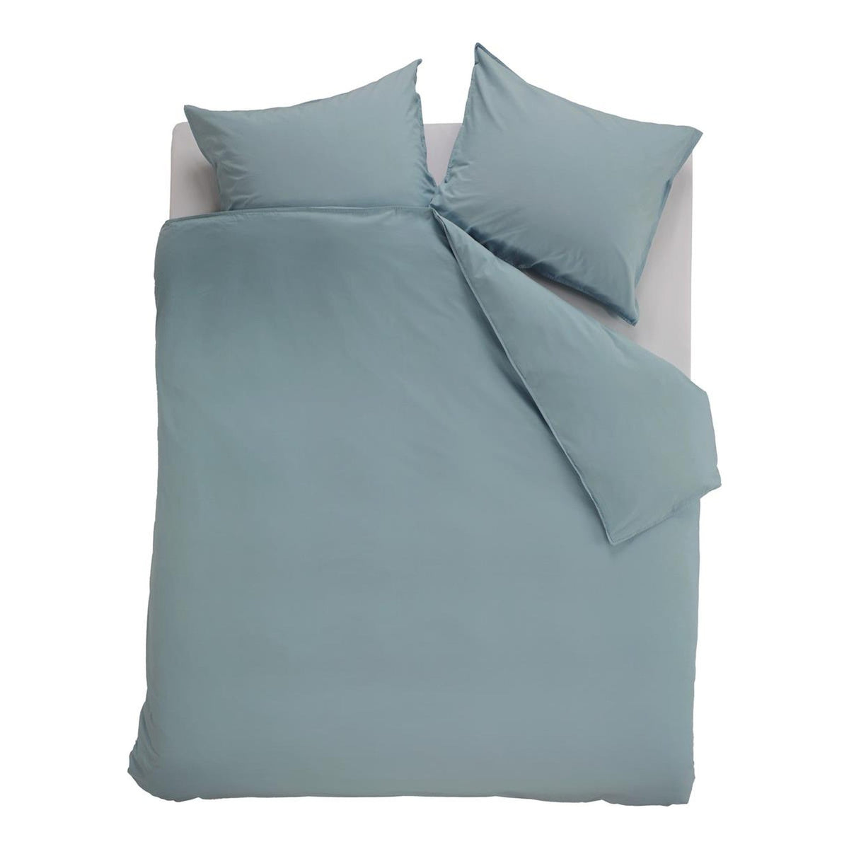 Ambiante dekbedovertrek katoen Cotton uni, blauw