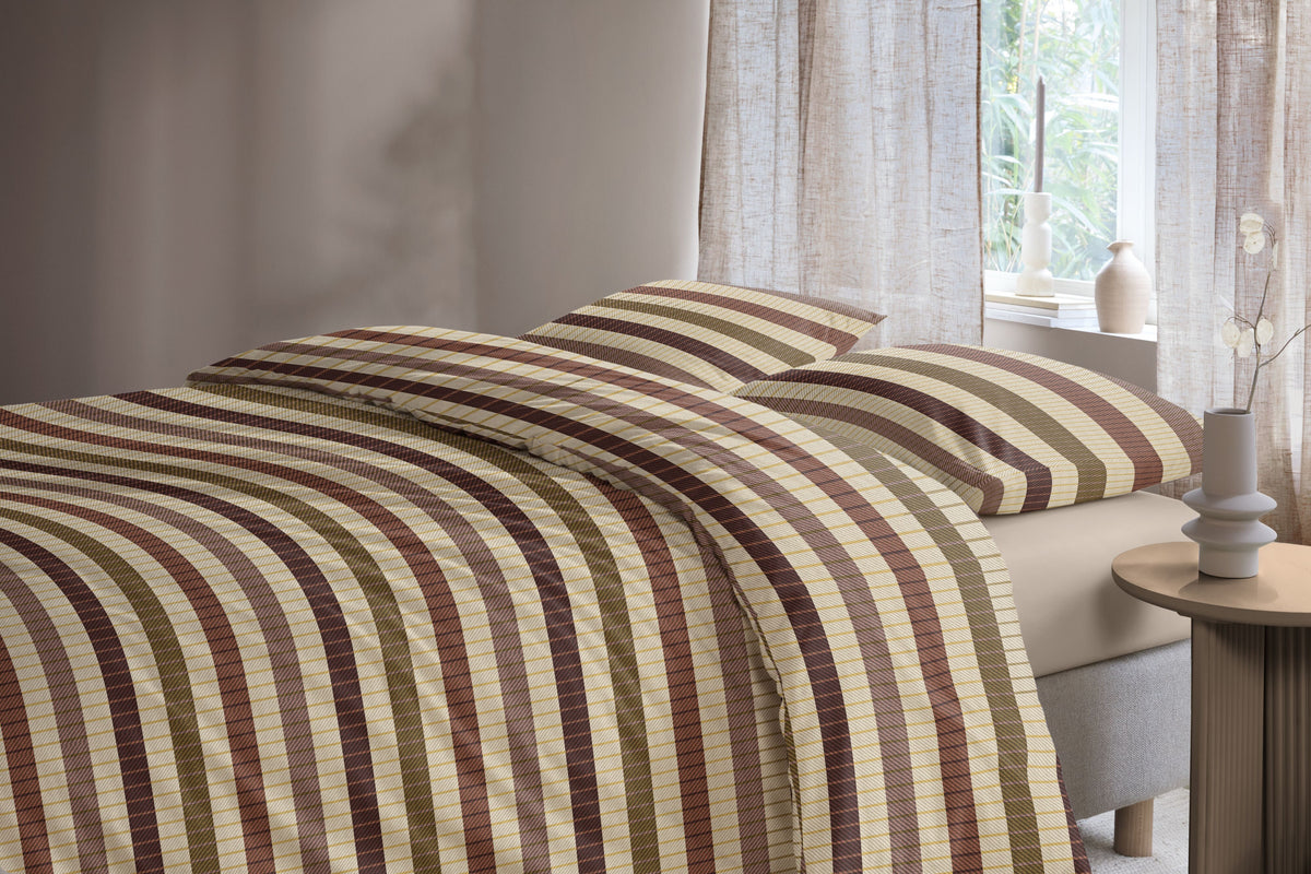 Beddinghouse dekbedovertrek flanel Bo Terra