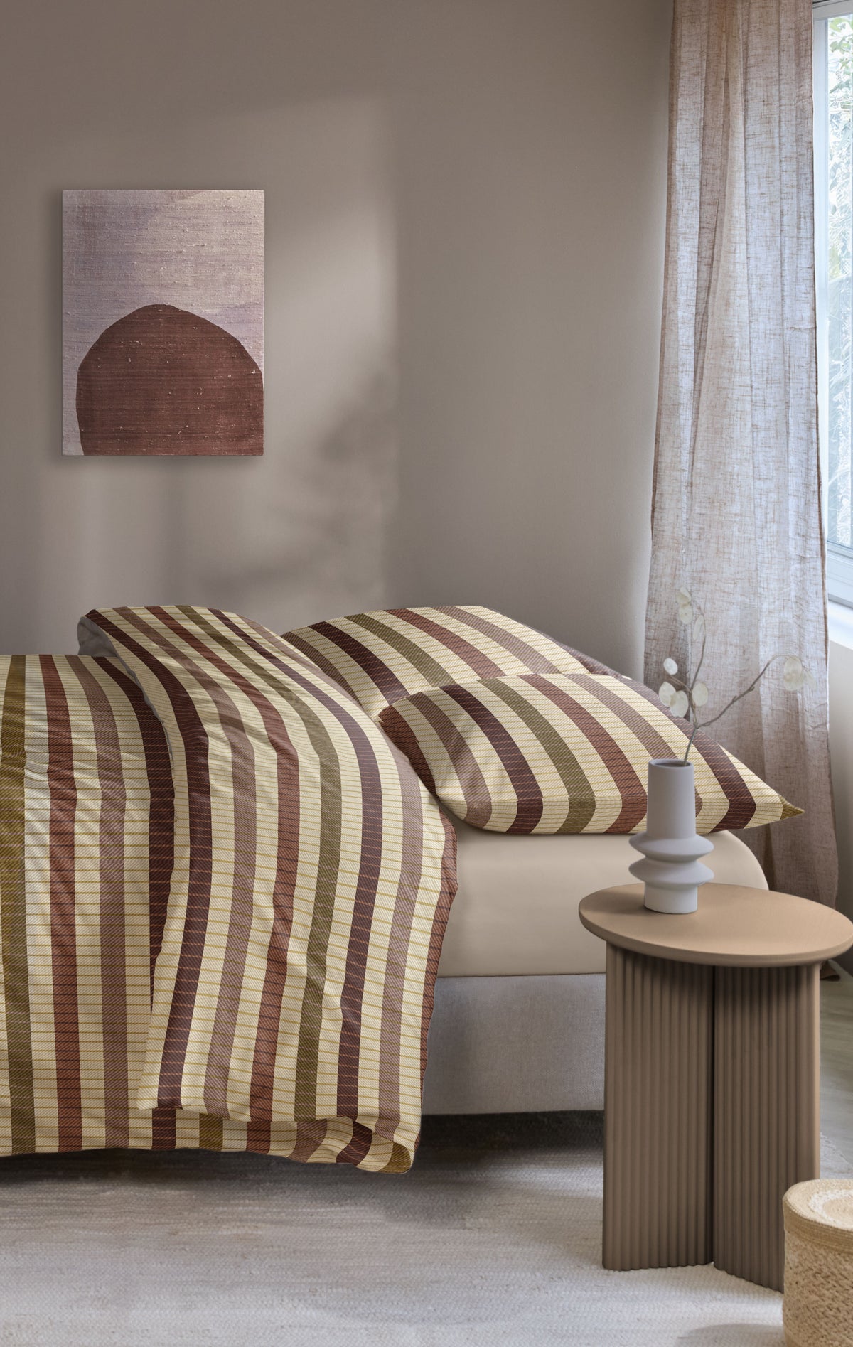 Beddinghouse dekbedovertrek flanel Bo Terra