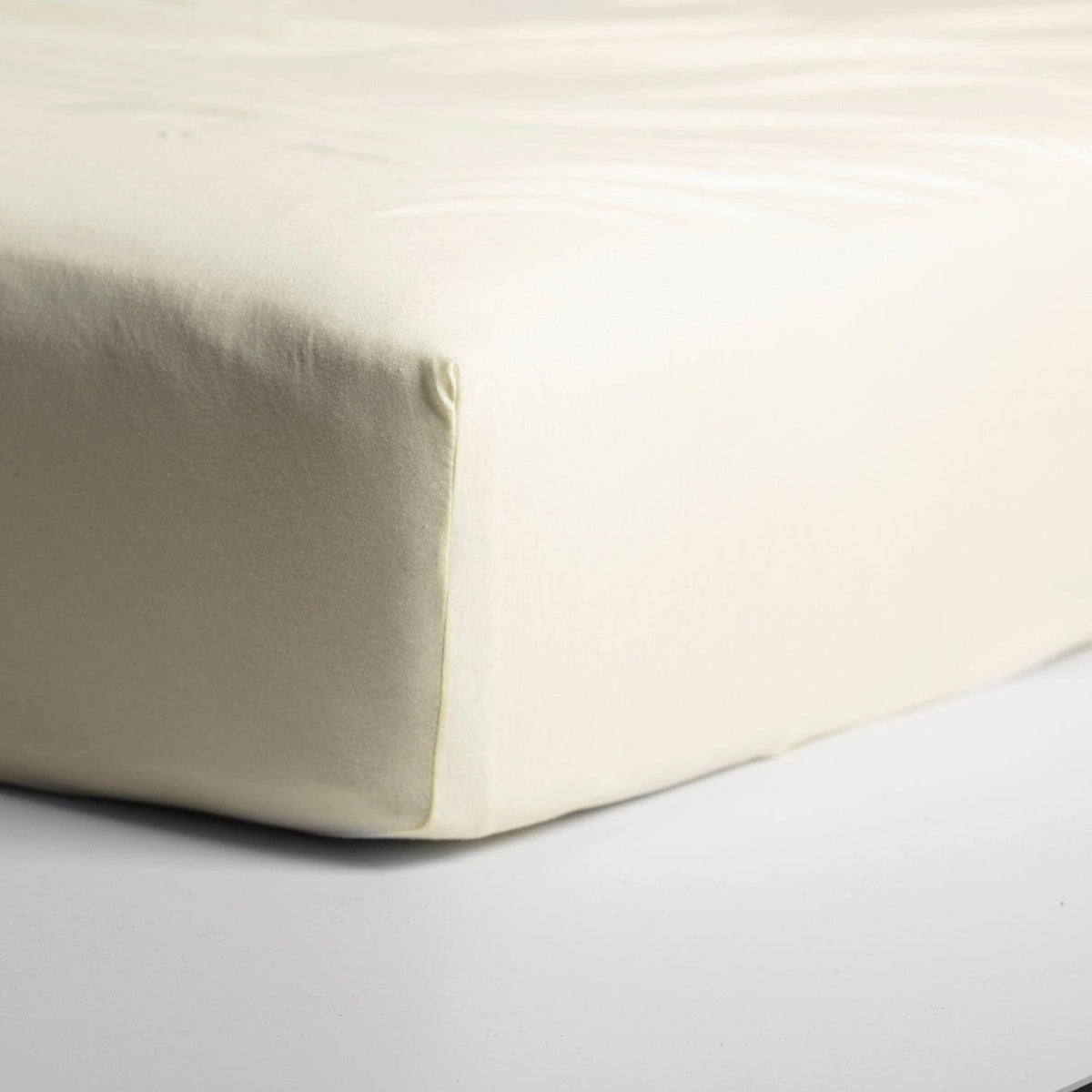 Cinderella hoeslaken double jersey Hoge hoek Ivory