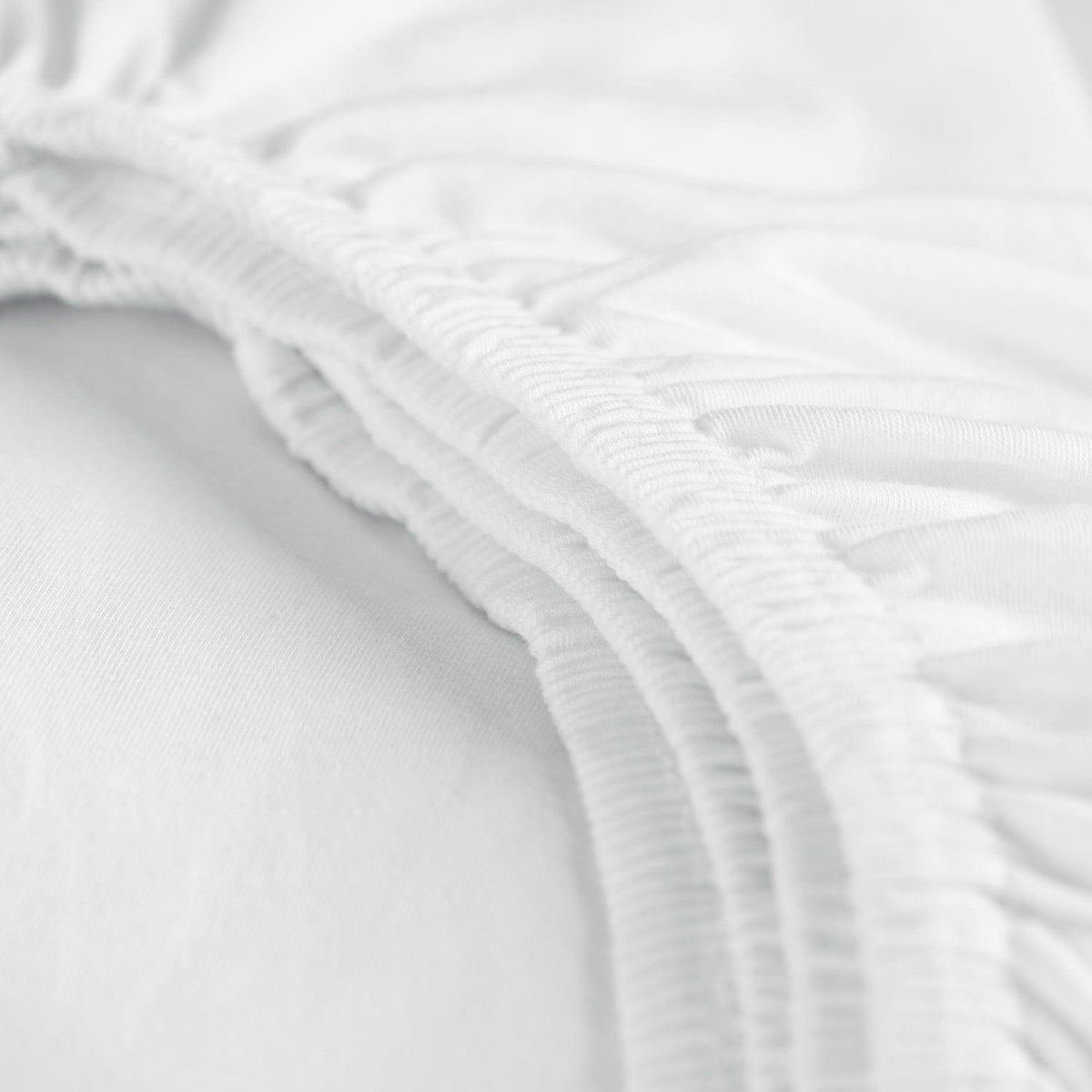 Cinderella hoeslaken double jersey Hoge hoek White