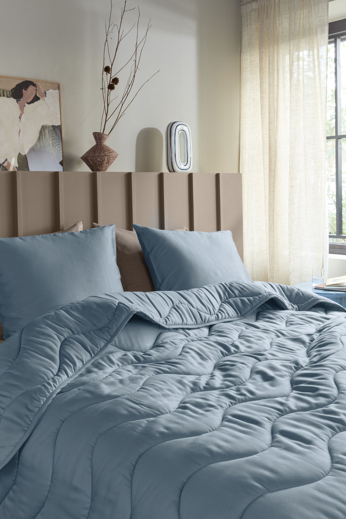 Beddinghouse lazy dekbed Cocoon Blauwgrijs