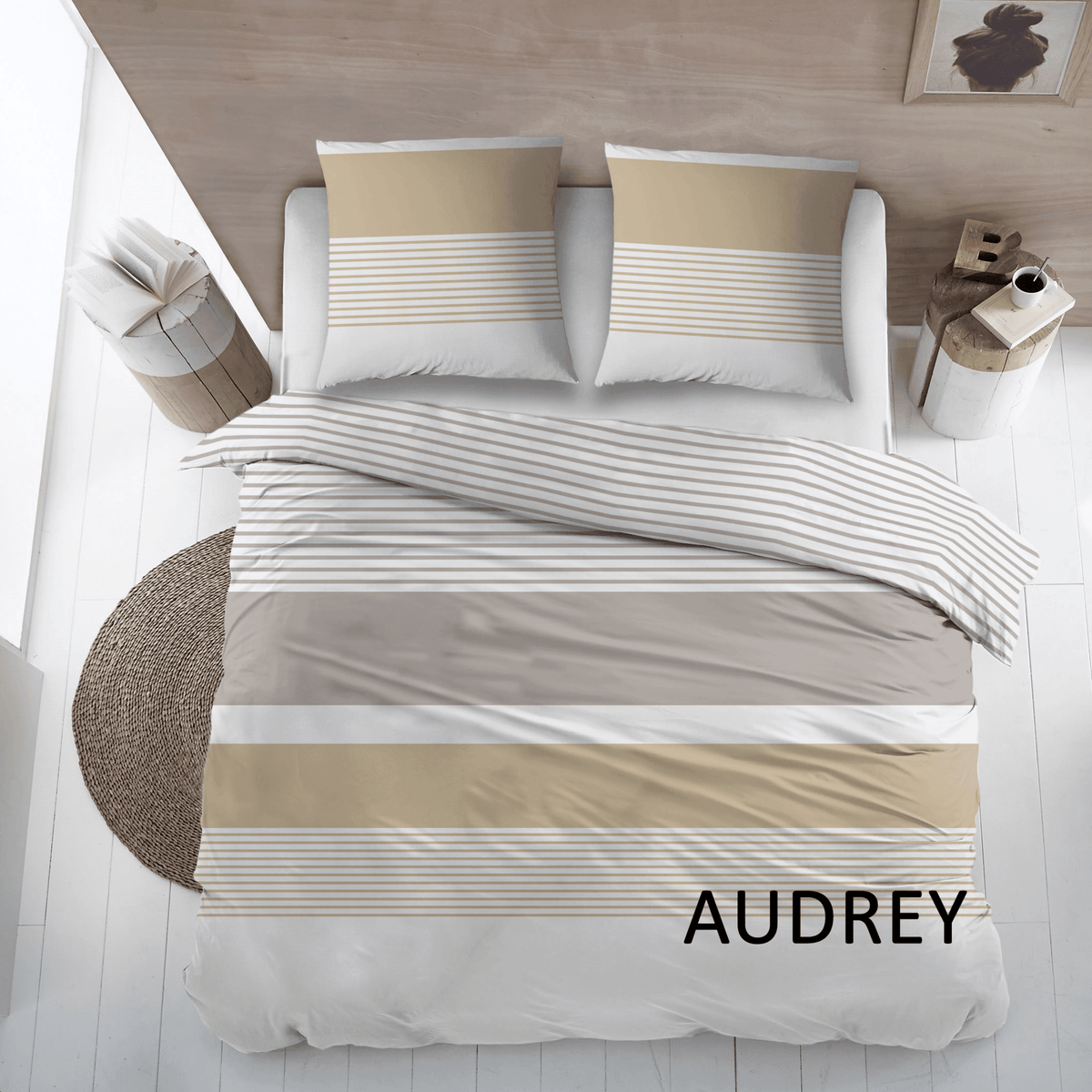 Sleepnight dekbedovertrek katoen Audrey Grey