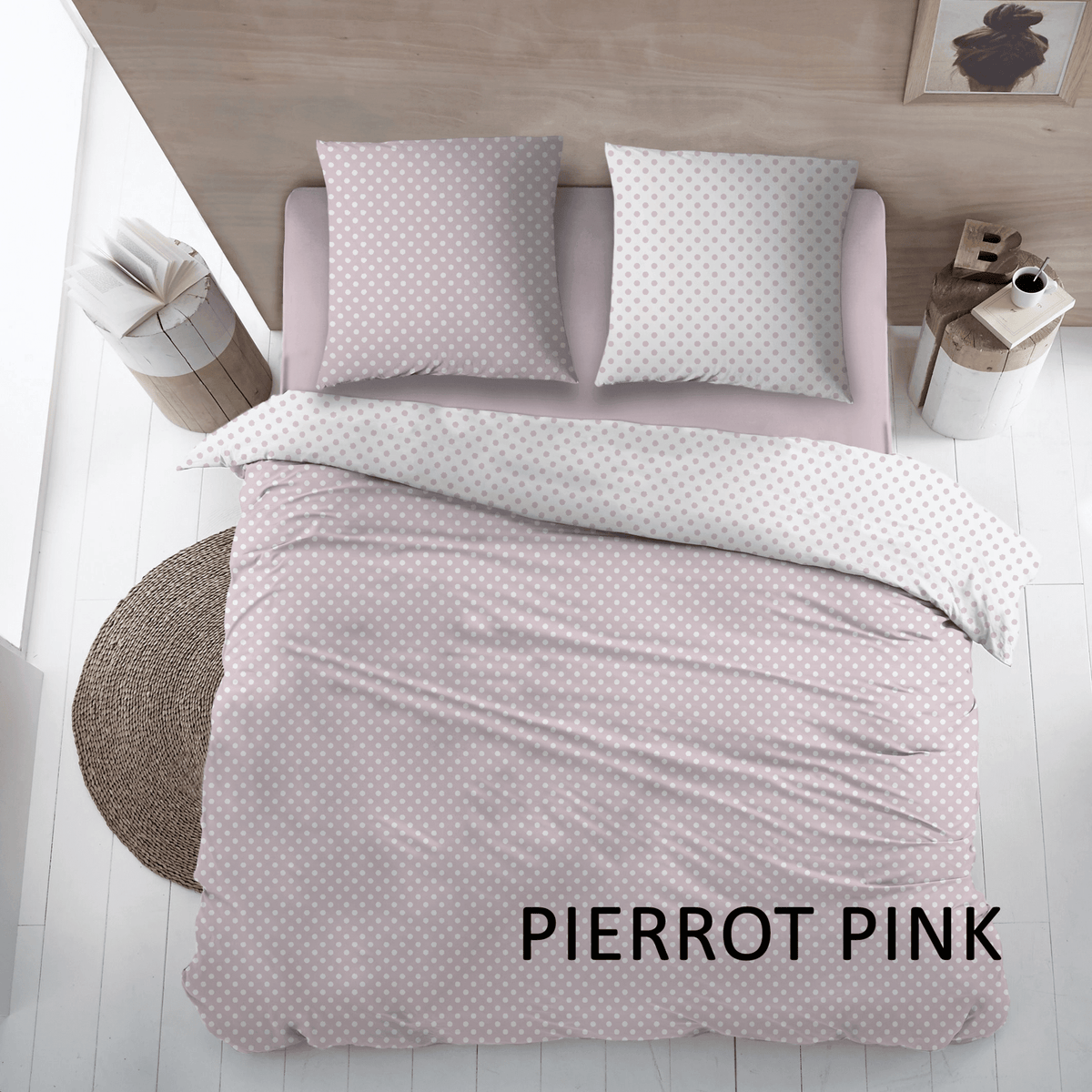 Sleepnight dekbedovertrek katoen Pierrot Pink