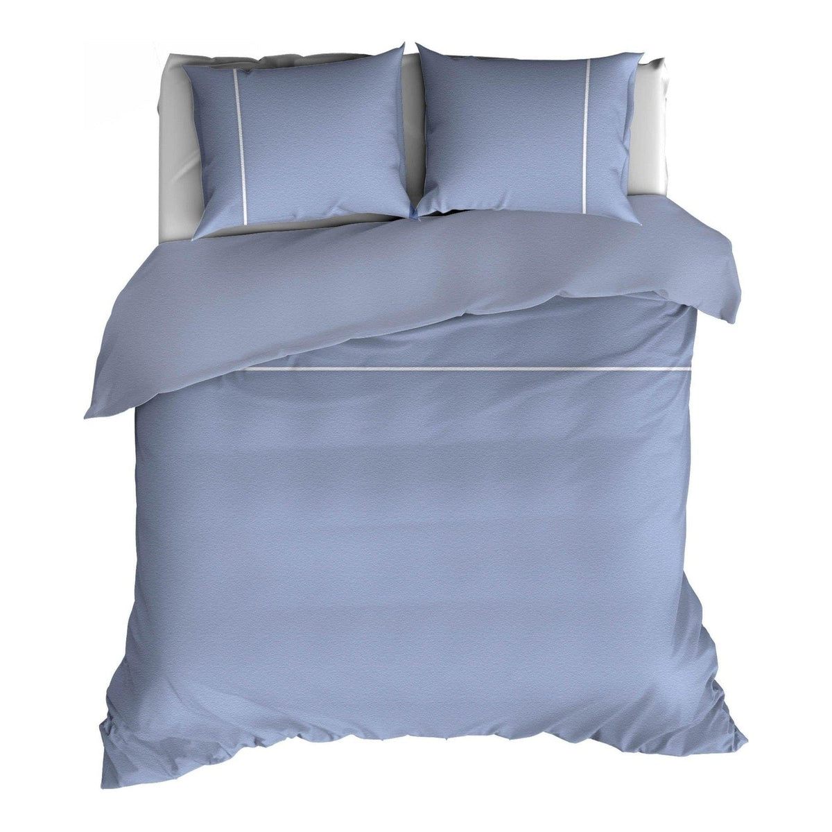 Romanette dekbedovertrek flanel Duchesse blauw