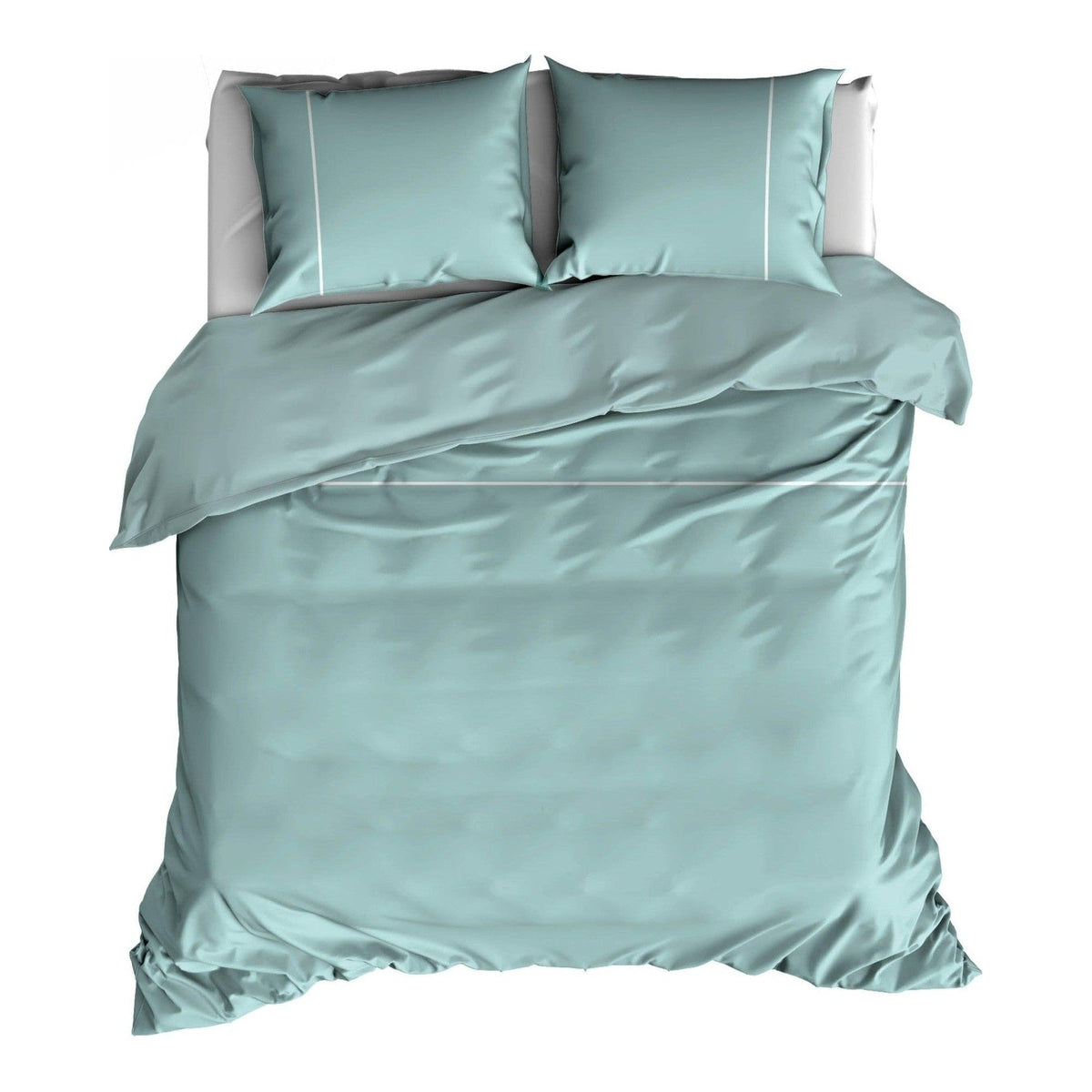 Romanette dekbedovertrek flanel Duchesse Misty Green