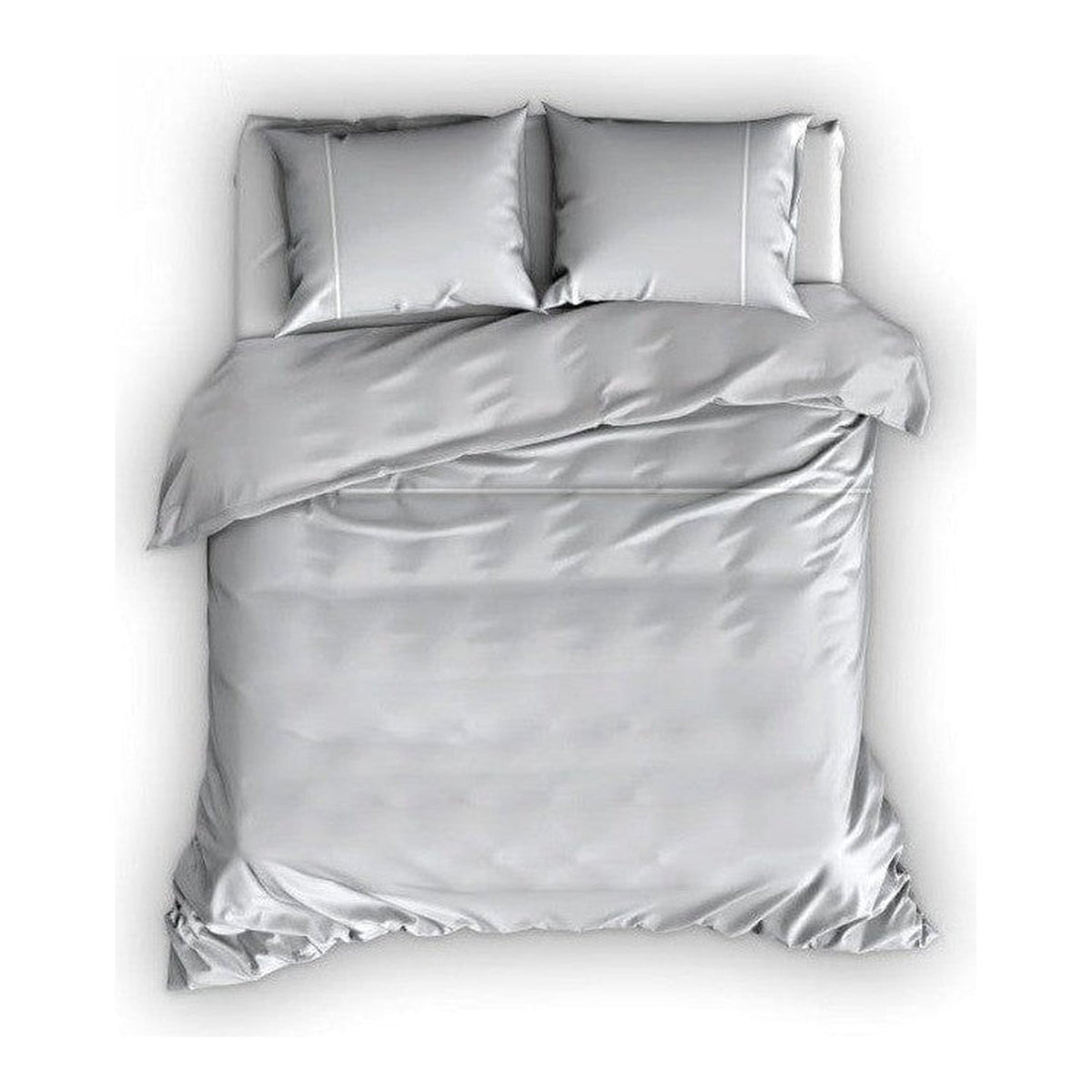 Cascina Colorini dekbedovertrek percale Divina Silver wit