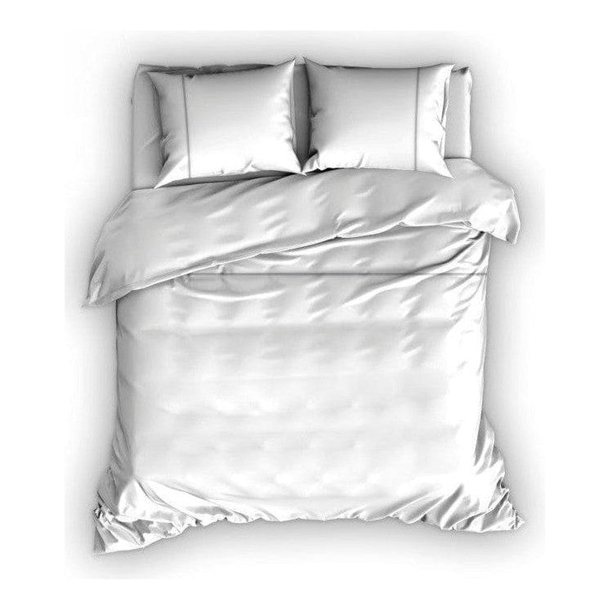Cascina Colorini dekbedovertrek percale Divina wit antraciet