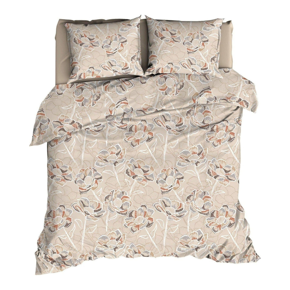 Satin d'Or dekbedovertrek satijn Steffi beige