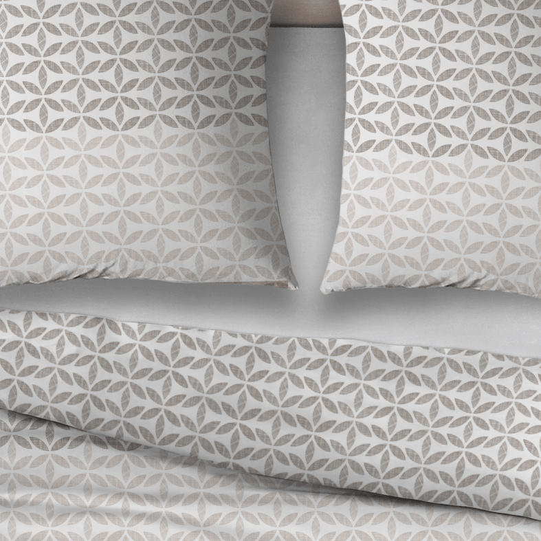 Sleepnight Lakenset flanel Elke taupe