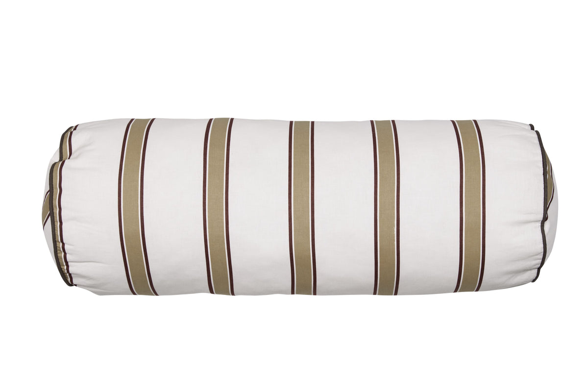 vtwonen rond rolkussen katoen fun stripe zand