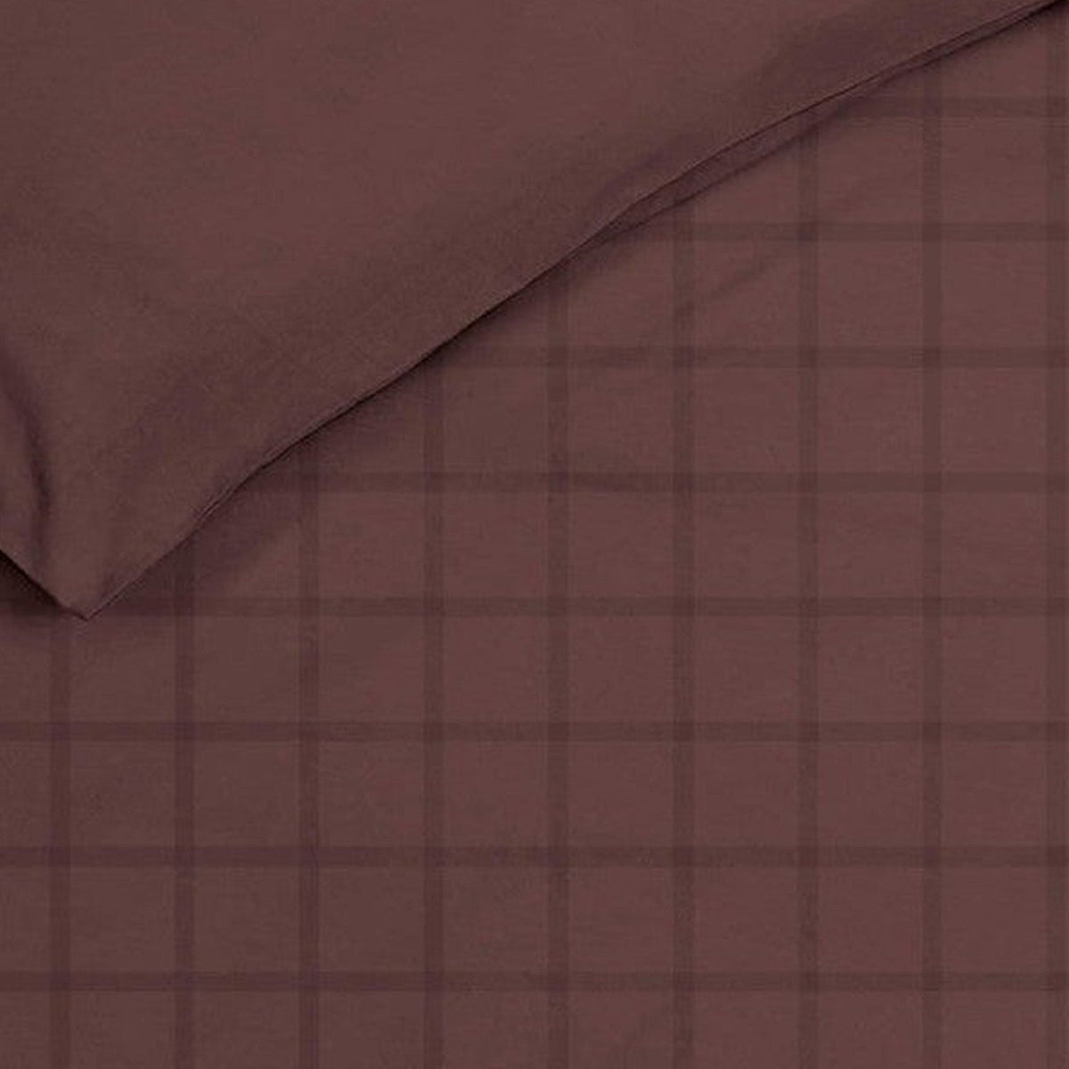Heckettlane dekbedovertrek Diamante Marsala Brown katoen-satijn