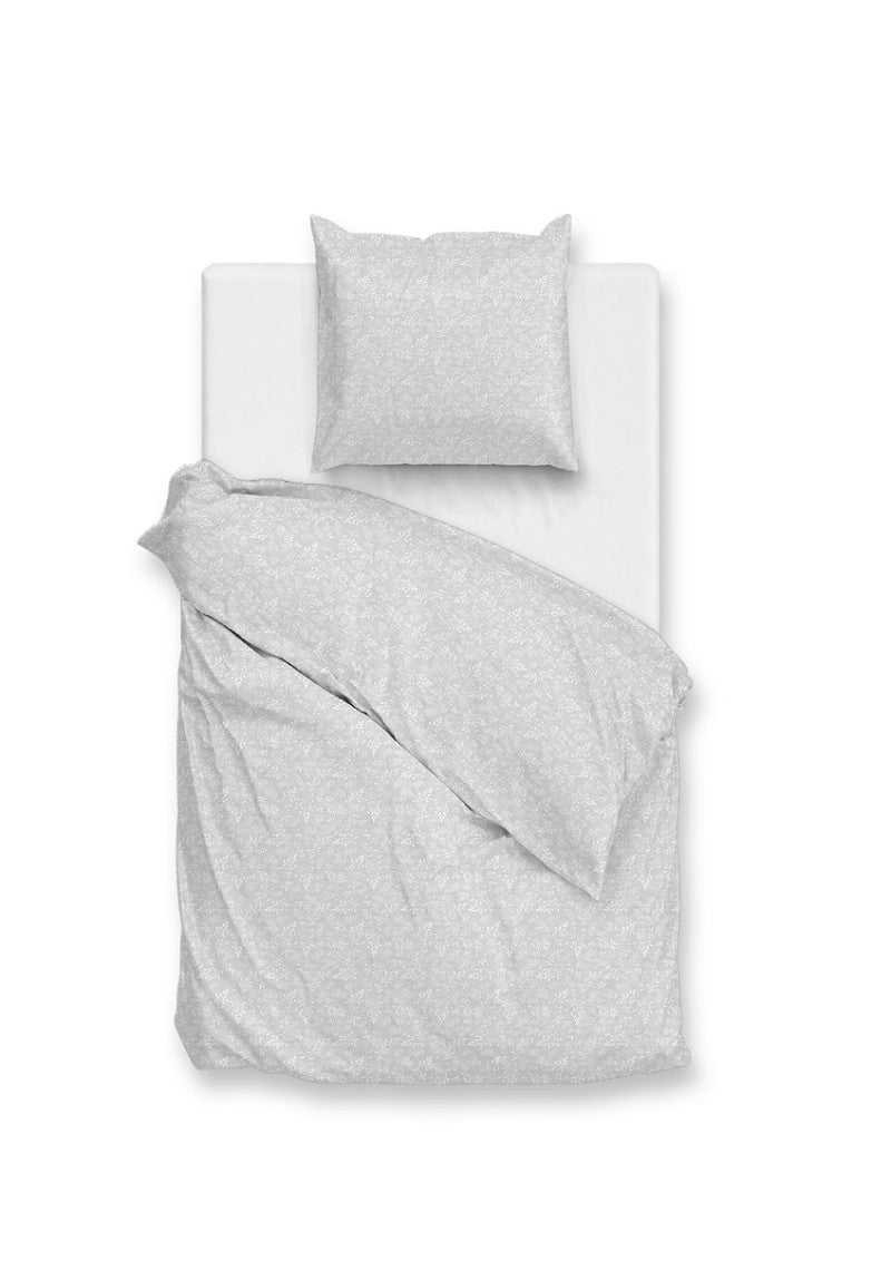 Zo Home dekbedovertrek katoen Petali di Lino Dove Grey #afmeting_140 x 200/220 cm + 1 kussensloop