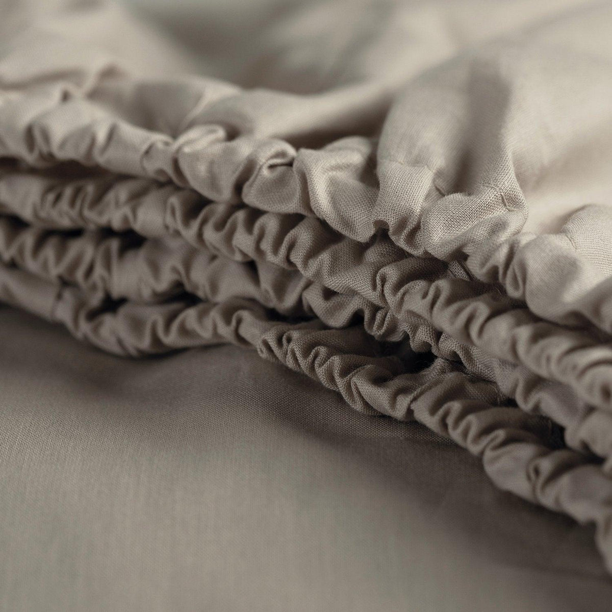 Cinderella topper hoeslaken katoen Weekend taupe