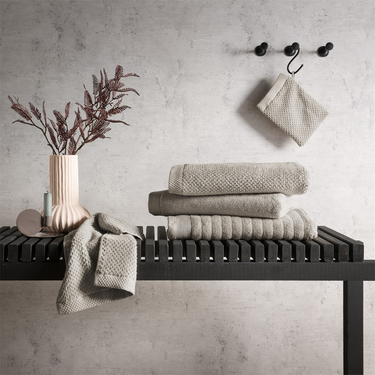 Heckettlane Badtextiel Grant taupe