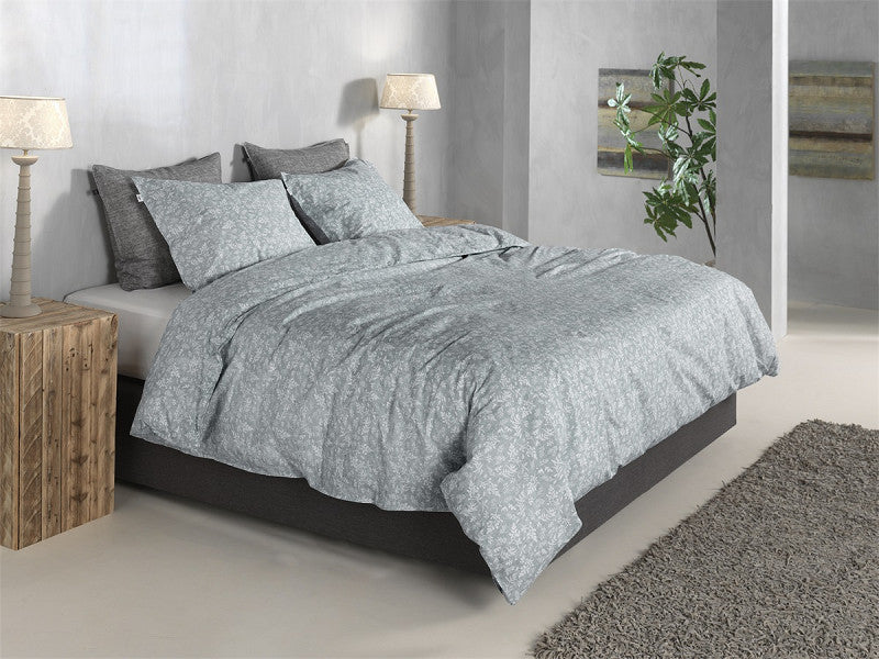 Zo Home dekbedovertrek katoen Petali di Lino Denim