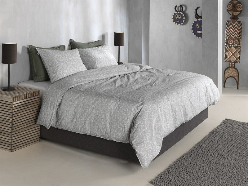 Zo Home dekbedovertrek katoen Petali di Lino Dove Grey