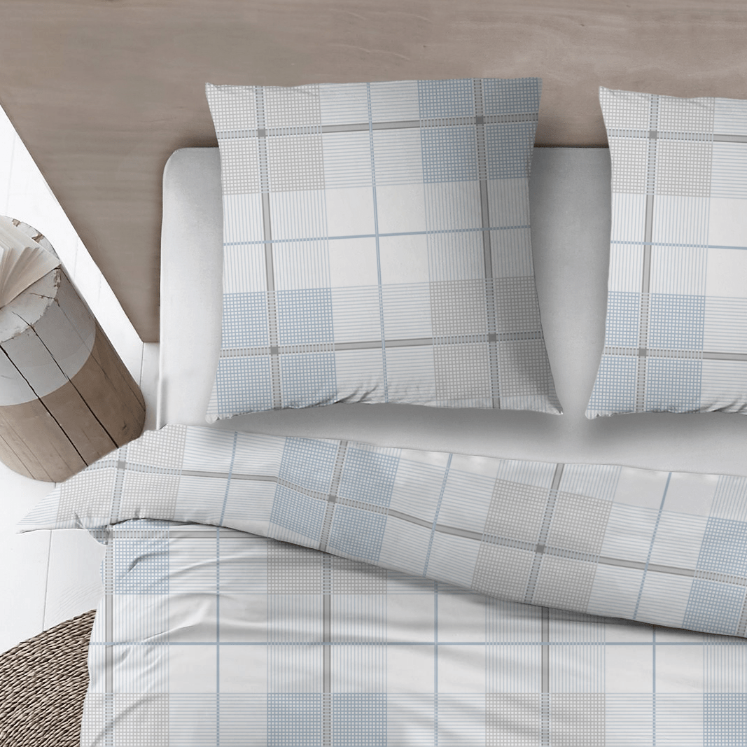 Sleepnight Lakenset flanel Ivy blauw