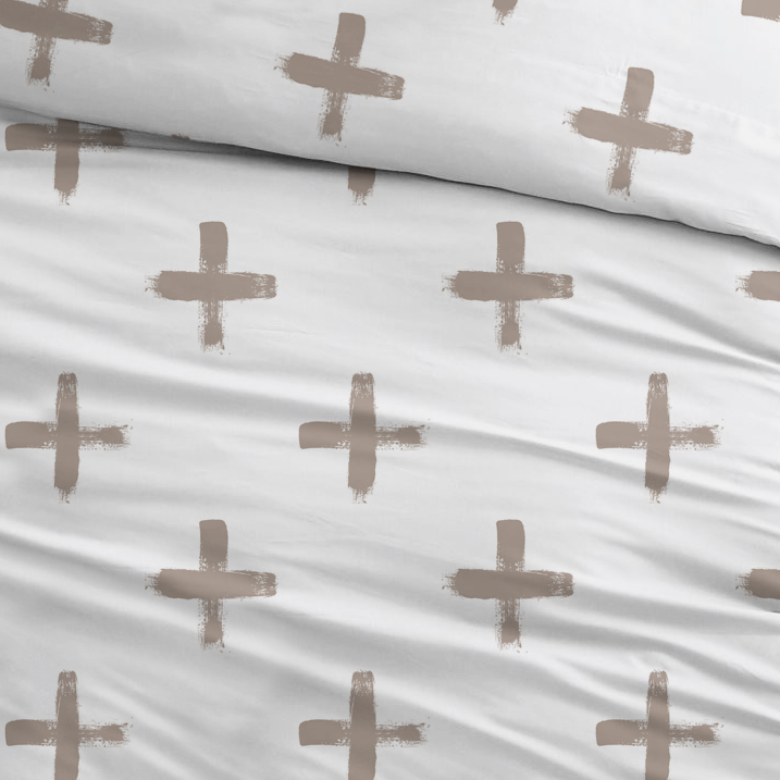 Sleepnight Lakenset katoen Kely, taupe